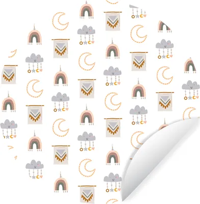 Produktbild von MuchoWow® - Mauerkreis - Wand Bilder - Wandsticker - Wohnzimmer Dekoration - Dekoration für die Wände - Aluminium - Babyzimmer