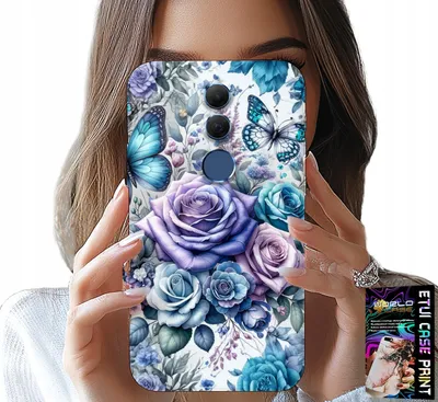 Obrázok produktu pre Puzdro Pre Huawei Mate 20 Lite - Kvetinový Vzor Ruže + Sklo
