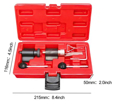Immagine prodotto di Kit di strumenti per la sostituzione della cinghia di distribuzione - 7 pezzi - Adatto per motori diesel 1.9/2.0 TDI - Strumento per la regolazione del motore
