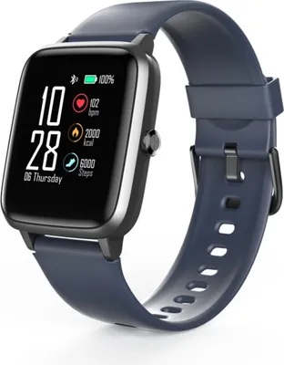 Produktbild von Hama Smartwatch Fit Watch 4900, Dunkelblau/Grau