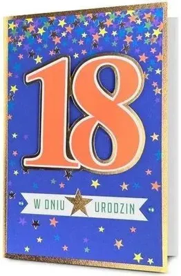 Zdjęcie produktu dla Karnet Urodziny Osiemnastka - Pan Dragon