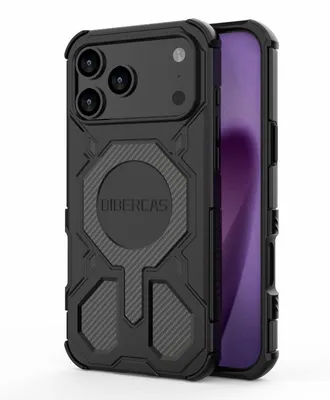 Produktbild von Für Apple iPhone 17 Pro Max BIBERCAS Series MagSafe Shockproof Hülle Schwarz