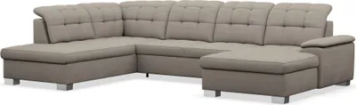 Produktbild von Selsey Jamaal - Wohnlandschaft mit Schlaffunktion und Stauraum, rechtsseitig, taupe