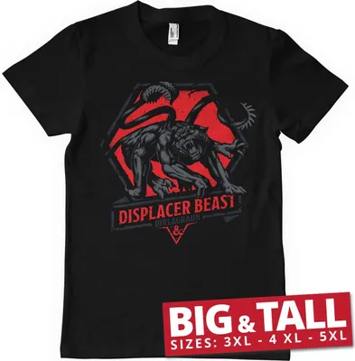Produktbild von Displacer Beast Big & Tall T-Shirt - 4XL - Black