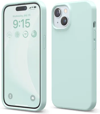 Produktbild von Elago Premium Silikonhülle für iPhone 15 Mint