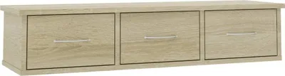 Obrázok produktu pre vidaXL Nástenná zásuvková polica Sonoma Oak 88x26x18,5 cm odvodený výrobok z dreva