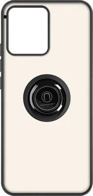 Imagen del producto de Avizar, funda híbrida con soporte de anillo para Realme C30, color negro