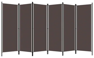 Produktbild von 6-tlg. Raumteiler Braun 300x180 cm