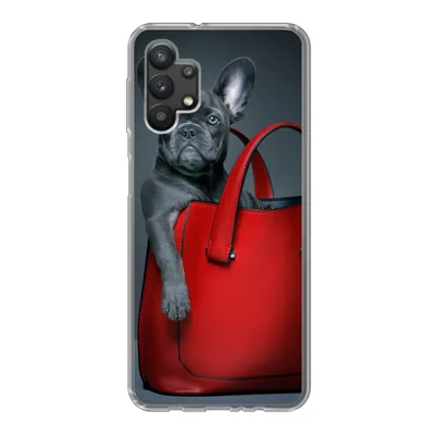 Produktbild von MuchoWow® Handyhülle Schutzhülle Hülle für Samsung Galaxy A32 5G Hund - Lustig - Tasche - Kinder - Jungen - Mädchen - Kinder Silikon Softcase Handy Hülle - Softcase