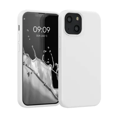 Obrázok produktu pre kwmobile Puzdro na mobilný telefón pre iPhone 13 mini Case, pre iPhone 13 mini Case - silikónové puzdro - bezdrôtové nabíjanie - biele