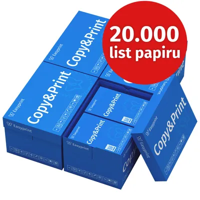Obrázek produktu pro Easyprint Tiskárny papír Kopírovací papír 20000 listů 40 x 500 A4 Prémiový bílý papír CIE 160 PEFC certifikovaný