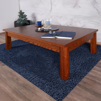 Produktbild von Couchtisch Eiche teilmassiv Farbe: Walnuss 40x120x70 cm