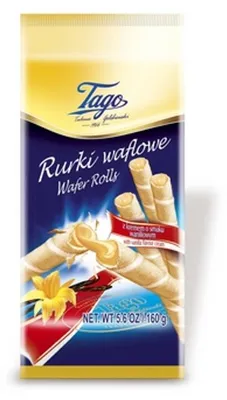 Obrázok produktu pre Rurka waflowa z kremem waniliowym 150 g