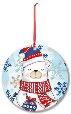 Immagine prodotto di Orso polare natalizio Egan 7 x 7 cm