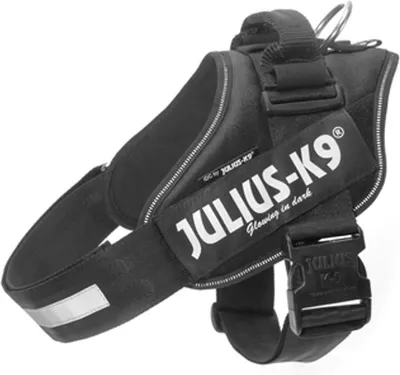 Produktbild von Julius-K9 14851, Hund, Westengeschirr, L, Schwarz, Einfarbig, 63 cm