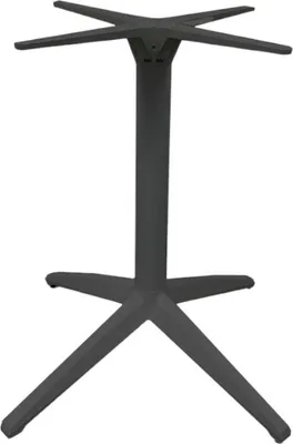 Image de Pied de table en Aluminium et Polypropylène Gris anthracite pour Exterieur