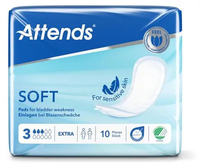 Productafbeelding van Attends Inlegger Soft Extra 3 (10 Stuks)