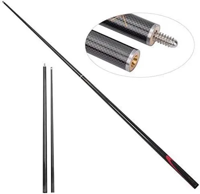 Obrázek produktu pro Profesionální snookerová hůl - Uhlík - Přenosná - Lehká - 1,45 m - Kvalitní materiál