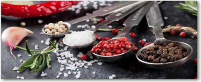 Produktbild von Tulup® Glas-Bild Wandbild aus Glas - 125x50 - Wandkunst - Wandbild hinter gehärtetem Sicherheitsglas - Dekorative Wand für Küche & Wohnzimmer - Essen & Getränke - Kräuter Gewürze - Rot