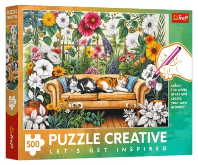 Immagine prodotto di Puzzle 500 Pezzi – Puzzle Creativo – Gatto Aranciera - Trefl 37562