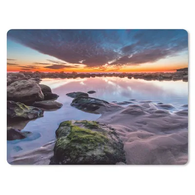 Produktbild von MuchoWow® Mauspad Mousepad Felsen - Wasser - Natur 23x19 cm - Mousepads - Maus Mat - Pad - Mausunterlage - Schreibtischunterlage - Mauspad