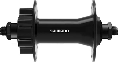 Produktbild von Nabe Vorderrad Shimano Cues HB-QB400 Schnellspanner 32 Loch Disc 6 Loch schwarz
