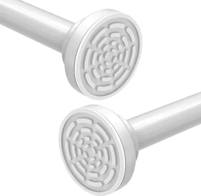 Produktbild von Gardinenstange - ausziehbar - Edelstahl - 120-215 cm - Weiß
