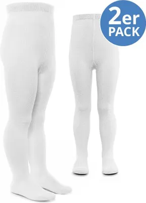 Produktbild von LaLoona Strumpfhose 2er Pack - Weiß - Gr. 50