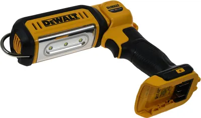 A DeWALT LED work light is shown against a white background.