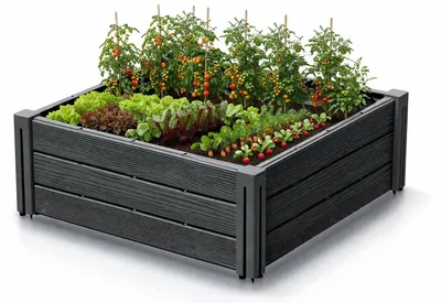 Obrázok produktu pre Vyvýšený záhon BASE PLANT 61,8 cm, antracit
