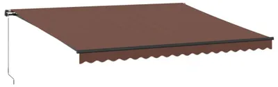 Obrázek produktu pro vidaXL Markýza manuální hnědá 450x350 cm