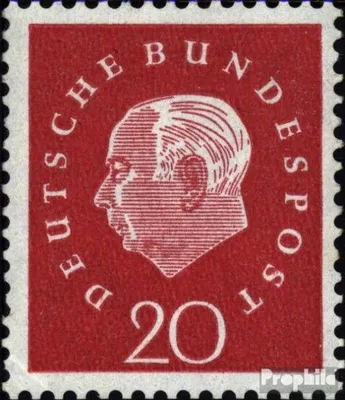 Produktbild von Briefmarken BRD (BR.Deutschland) 1959 Mi 304R mit Zählnummer postfrisch Heuss