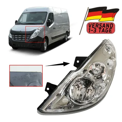 Immagine prodotto di Faro anteriore sinistro per Renault Master 2010-2014 con servomotore