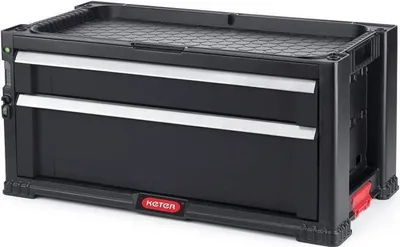 Obrázok produktu pre KETER Regál Na Náradie 2 Zásuvky Black 17199303B