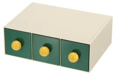 Image de Petits tiroirs de rangement empilables avec 3 tiroirs