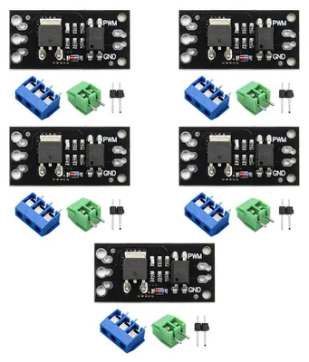 MOSFET Steuermodul FR120N, 5 Stück, 100V 9.4A, PWM, 23x16mm