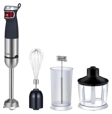 Obrázek produktu pro Multifunkční tyčový mixér - HB3001 - Ruční mixér 5 v 1 s nástavcem na sekání - 1200 W - Plynulá regulace otáček - Zástrčka pro EU