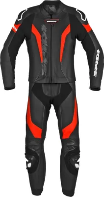 Immagine prodotto di Spidi Laser Touring 2 pezzi tuta in pelle da moto, nero/rosso, 52