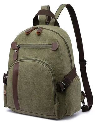 Image de Solidchoice - Sac à dos en toile vintage, idéal pour l'école et les voyages