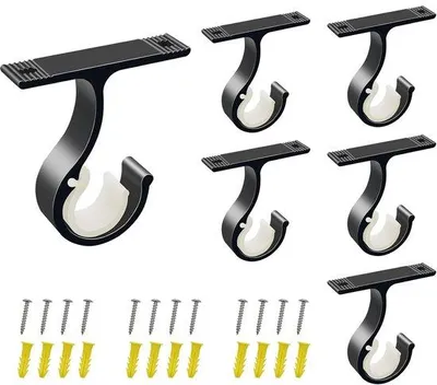 Obrázek produktu pro Závěsná tyč – Závěsná lišta – 6 kusů – Závěsné držáky na tyče – Pro 28 mm
