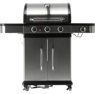Obrázek produktu pro Plynový gril – Venkovní gril – Gril na terasu – BBQ – Gril s 3+1 hořáky – Výkon 11,2 kW