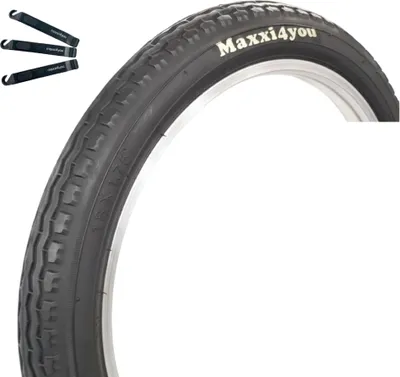 Produktbild von maxxi4you 1 x Fahrradreifen HY-145 in Schwarz 47-355 (18" x 1.75) inkl. maxxi4you Reifenheber