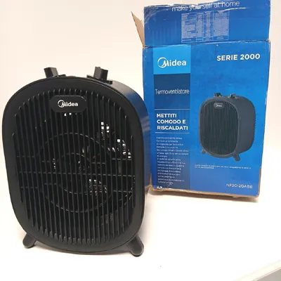 Produktbild von Midea NF20-20ABE, Elektrischer Raumheizlüfter, Drinnen, Tisch/Bank, Flur, Schwarz, Kunststoff, Drehregler