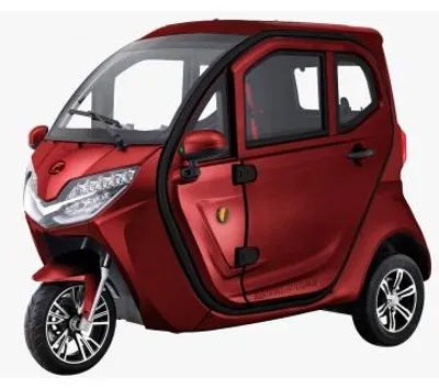Produktbild von Kabinenroller Lima Q3 45 km/h mit Straßenzulassung – E-Mobil, E-Kabinenroller, 72V/58Ah Blei-Gel-Akku, 60 km Reichweite Elektroroller Futura Rot