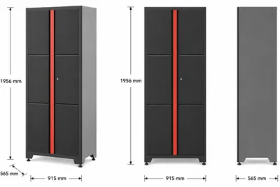 Image de 2‐türiger Stehschrank Modul für Schranksystem - 915 x 565 x 1956 mm | RETTER - RT01Y8009