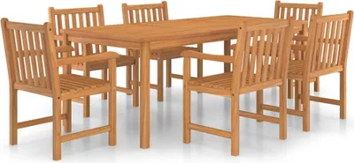 Obrázek produktu pro vidaXL 7dílný zahradní jídelní set 200 x 100 cm z masivního teakového dřeva