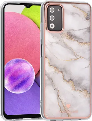 Produktbild von UNIQ Classic Case Samsung Galaxy A03s TPU Back Cover - Marble White