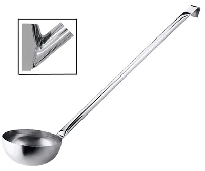 Produktbild von Schöpfkelle, Edelstahl 18/10, groß, Ø20-24 cm wählbar : 24 cm Variante: 24 cm
