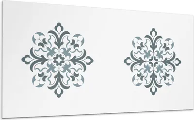 Produktbild von Blumenmuster In Symmetrie – Selbstklebende Fliesen – Wandverkleidung – Wandpaneel – PVC Fliesen – Vinylflisen – PCV Flisen – Selbstklebend – Wanddeko – 10 Stück 100 x 50 cm