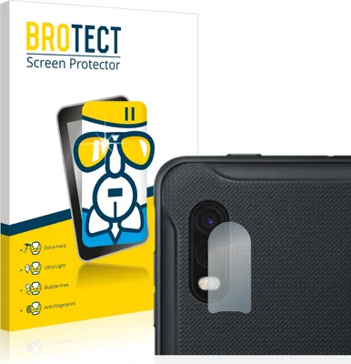 Produktbild von BROTECT Schutzglas für Samsung Galaxy XCover Pro (NUR Kameraschutz) Schutzfolie Panzer Folie Glas Display Schutz klar